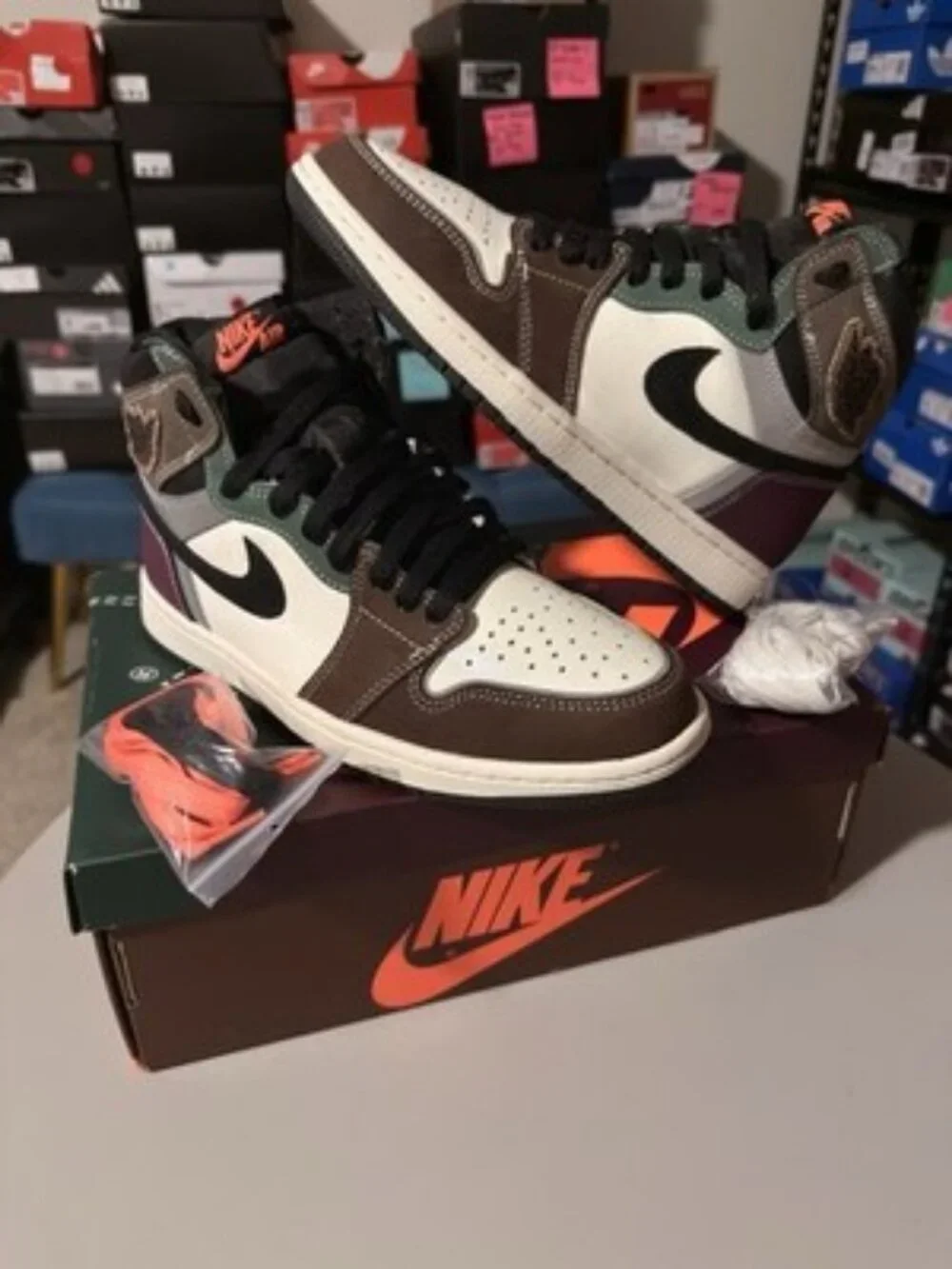 Air Jordan 1 Retro High OG Hand Crafted DH3097-001 Mens Size 8 Preowned w/ Box